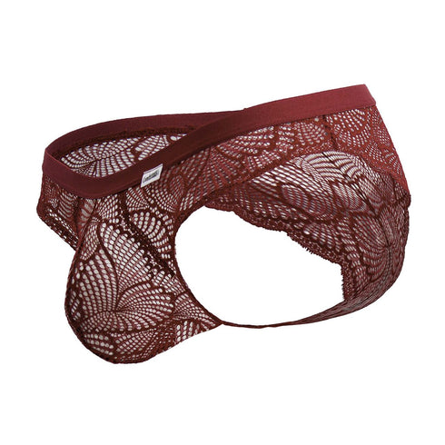 CandyMan 99868 Lace Briefs Color Wine